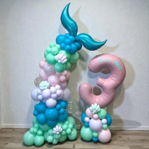 Deluxe Mermaid Tail & Milestone Number Set